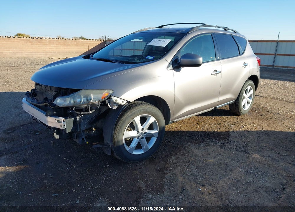 2010 NISSAN MURANO SL VIN: JN8AZ1MU9AW010848