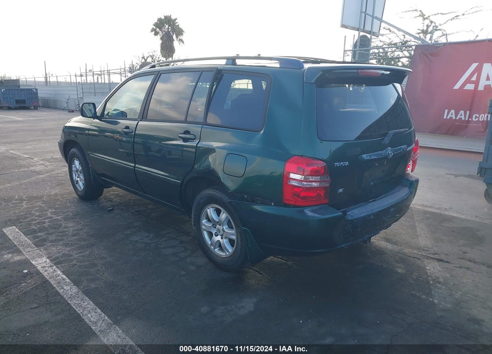 2003 TOYOTA HIGHLANDER V6 VIN: JTEGF21A130076052