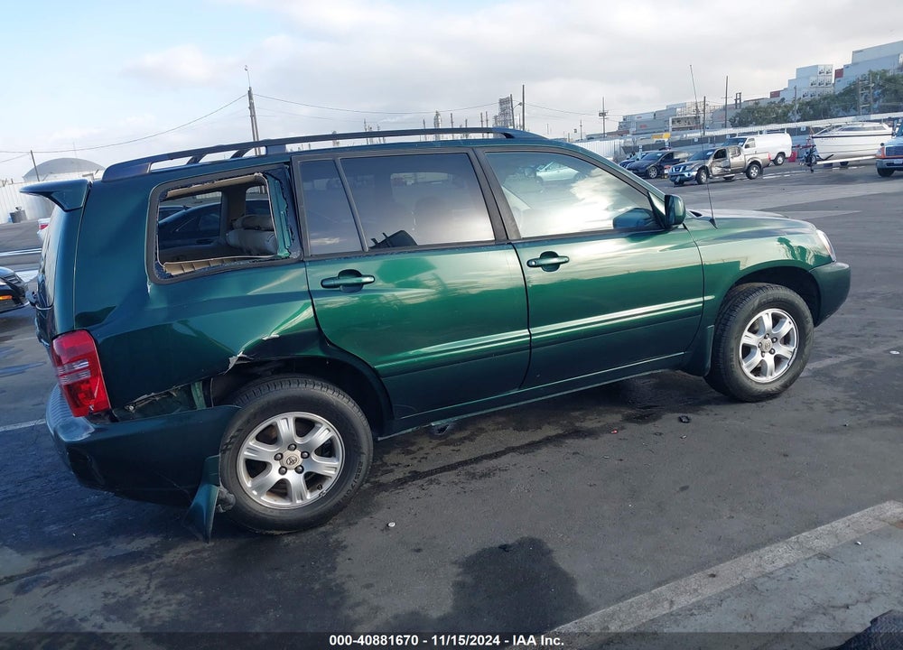 2003 TOYOTA HIGHLANDER V6 VIN: JTEGF21A130076052