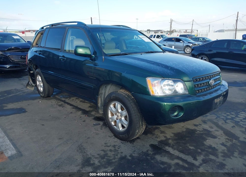 2003 TOYOTA HIGHLANDER V6 VIN: JTEGF21A130076052