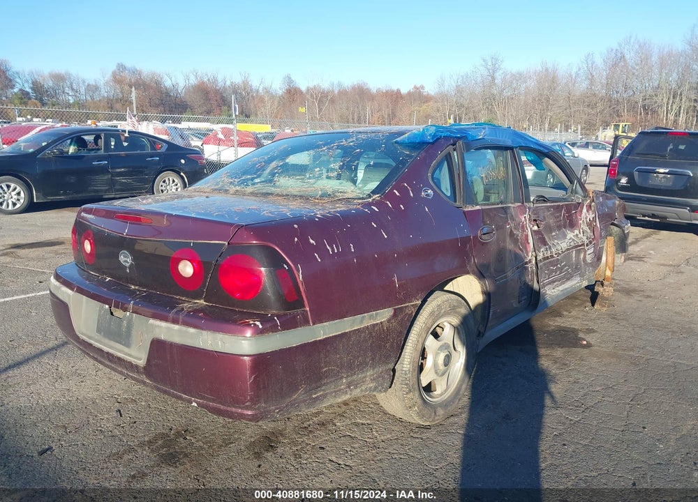 2004 CHEVROLET IMPALA VIN: 2G1WF55E649235355