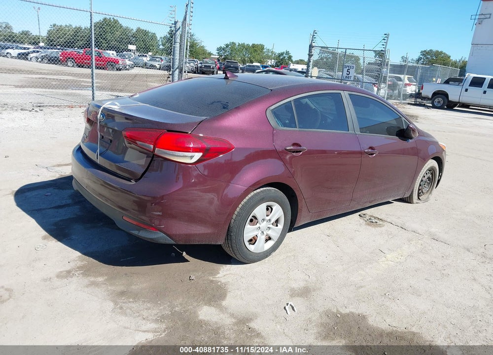 2017 KIA FORTE LX VIN: 3KPFK4A70HE017505