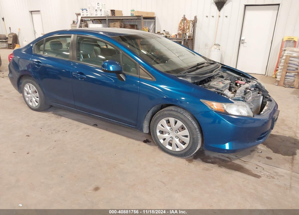 2012 HONDA CIVIC LX VIN: 2HGFB2F57CH578939