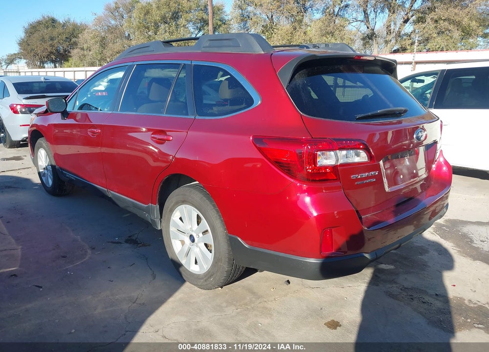 2015 SUBARU OUTBACK 2.5I PREMIUM VIN: 4S4BSBCC1F3256963
