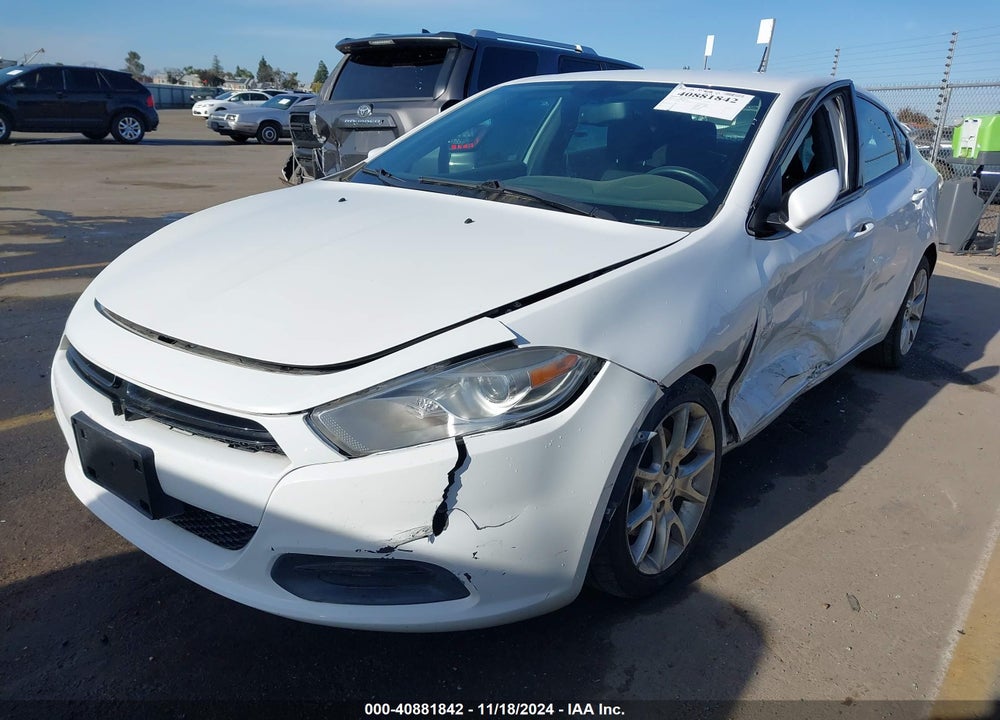 2013 DODGE DART SXT VIN: 1C3CDFBA6DD209000