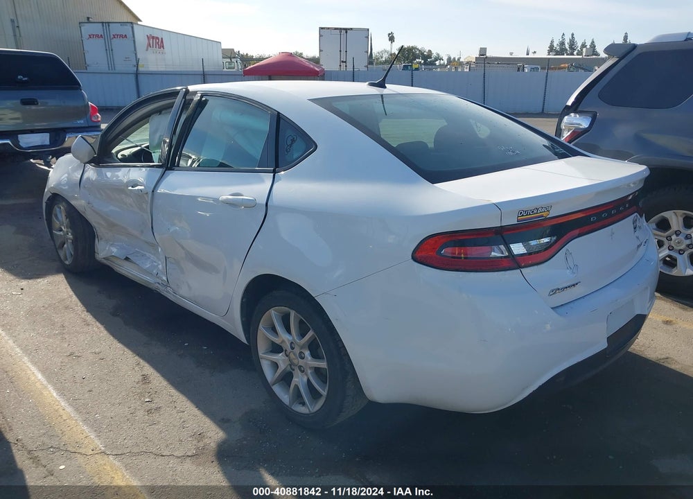 2013 DODGE DART SXT VIN: 1C3CDFBA6DD209000