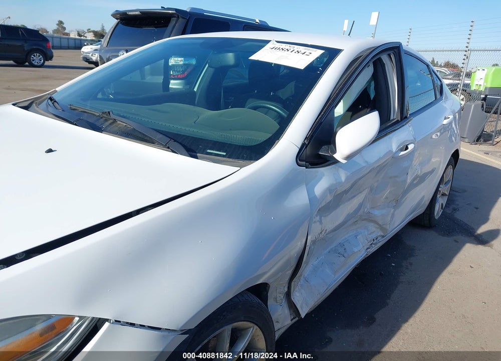 2013 DODGE DART SXT VIN: 1C3CDFBA6DD209000