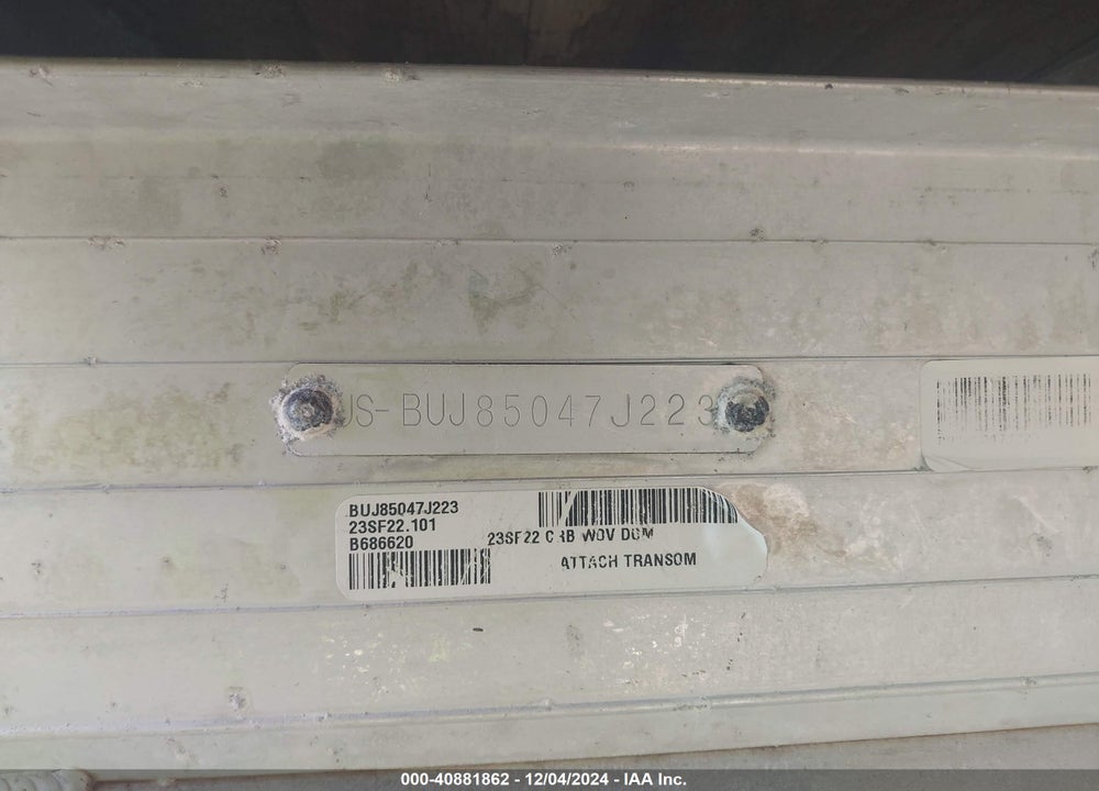 2023 SUNTRACKER OTHER VIN: BUJ85047J223