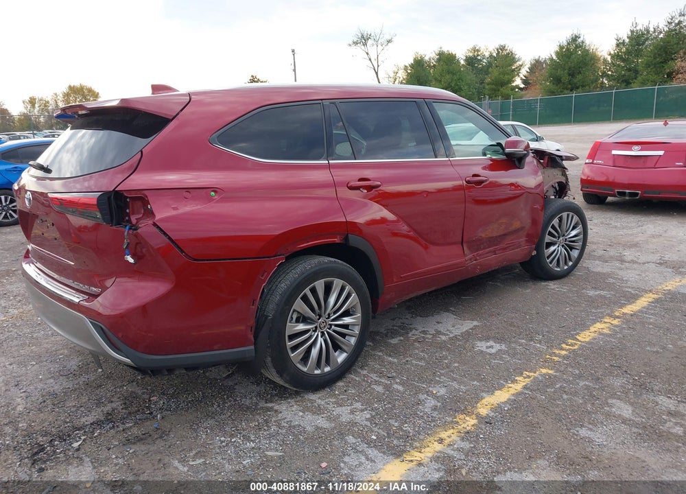 2021 TOYOTA HIGHLANDER PLATINUM VIN: 5TDFZRBH1MS093332