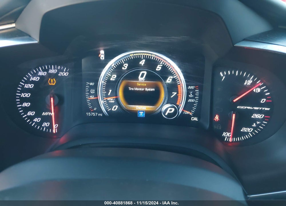 2017 CHEVROLET CORVETTE STINGRAY VIN: 1G1YF2D73H5119768