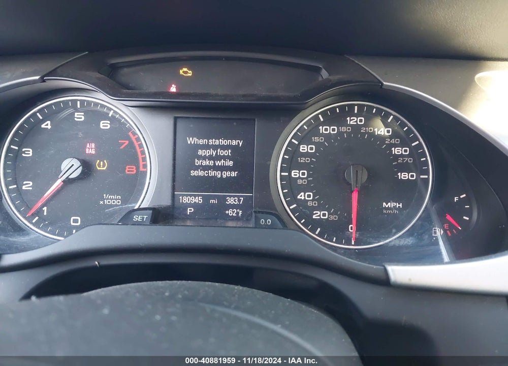 2011 AUDI A4 2.0T PREMIUM VIN: WAUFFAFL9BN052164