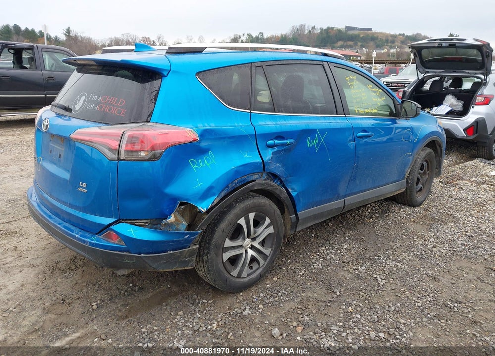 2016 TOYOTA RAV4 LE VIN: JTMBFREV5GJ057444