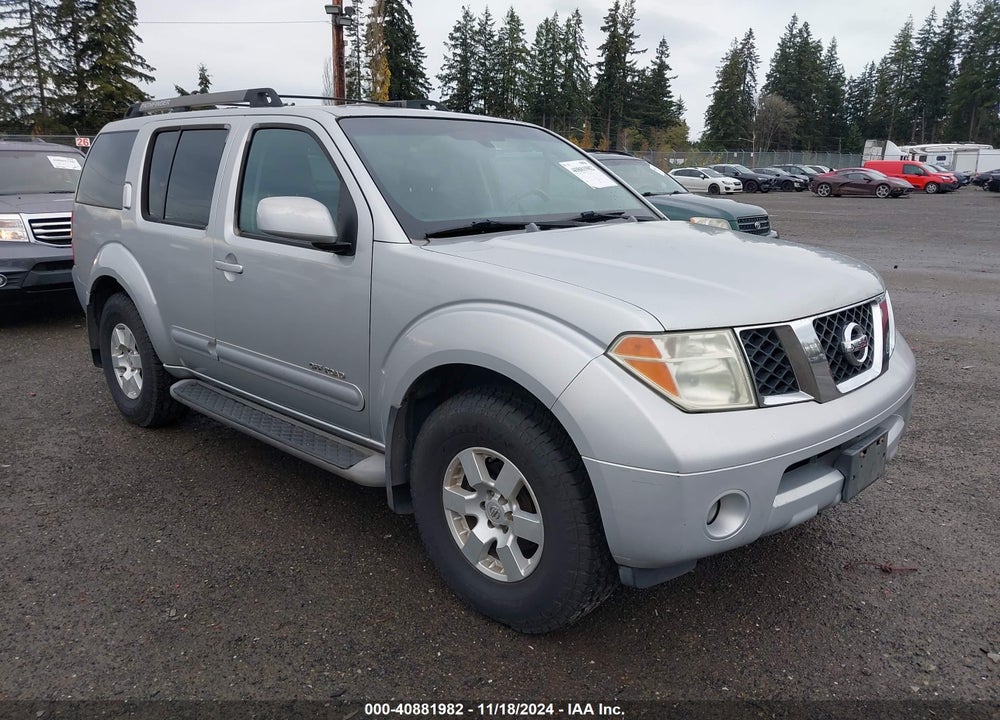 2005 NISSAN PATHFINDER SE OFF ROAD VIN: 5N1AR18W55C734255