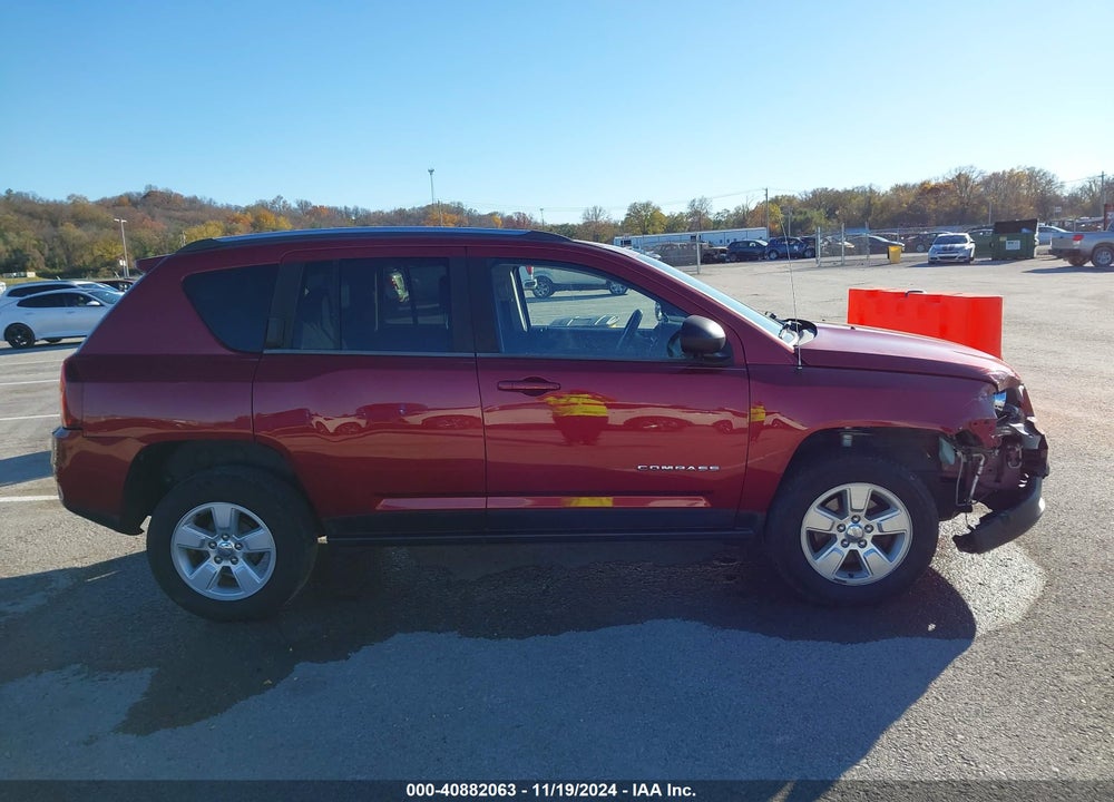 2014 JEEP COMPASS SPORT VIN: 1C4NJCBA8ED539220