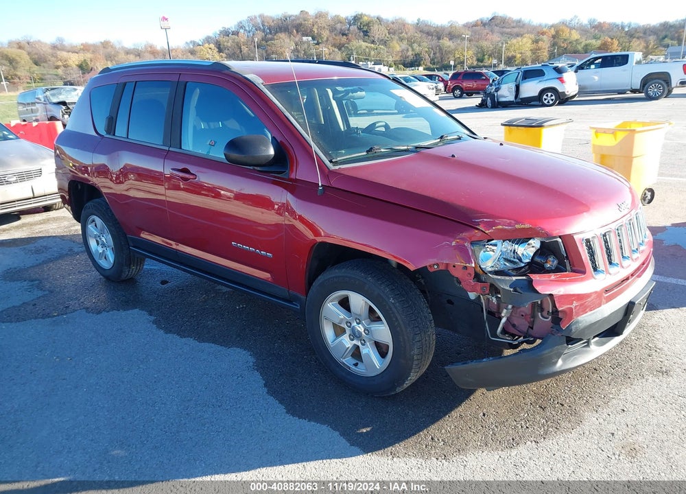 2014 JEEP COMPASS SPORT VIN: 1C4NJCBA8ED539220