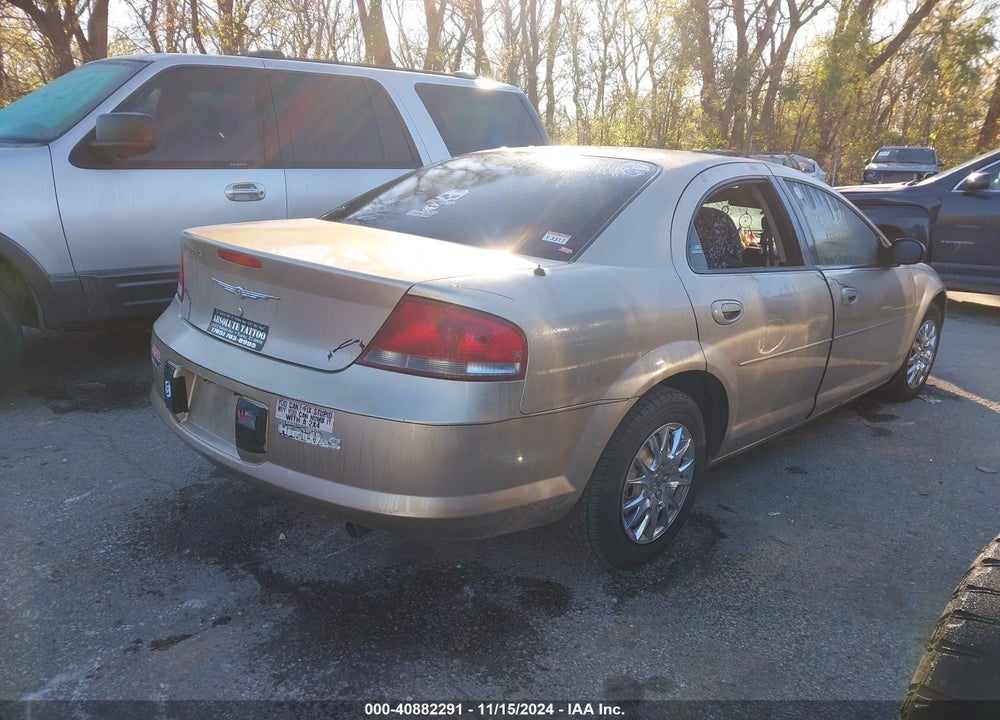 2004 CHRYSLER SEBRING LX VIN: 1C3EL46R04N184542