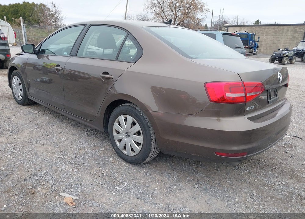 2015 VOLKSWAGEN JETTA 2.0L S VIN: 3VW2K7AJXFM401593