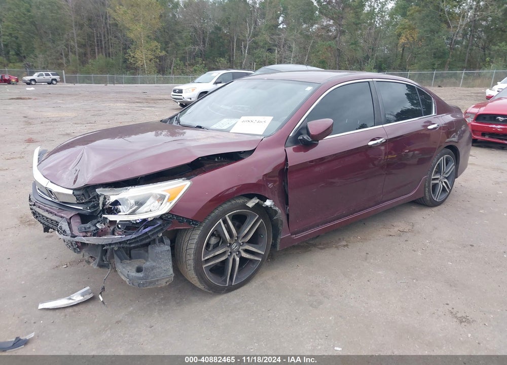 2017 HONDA ACCORD SPORT VIN: 1HGCR2F55HA217200
