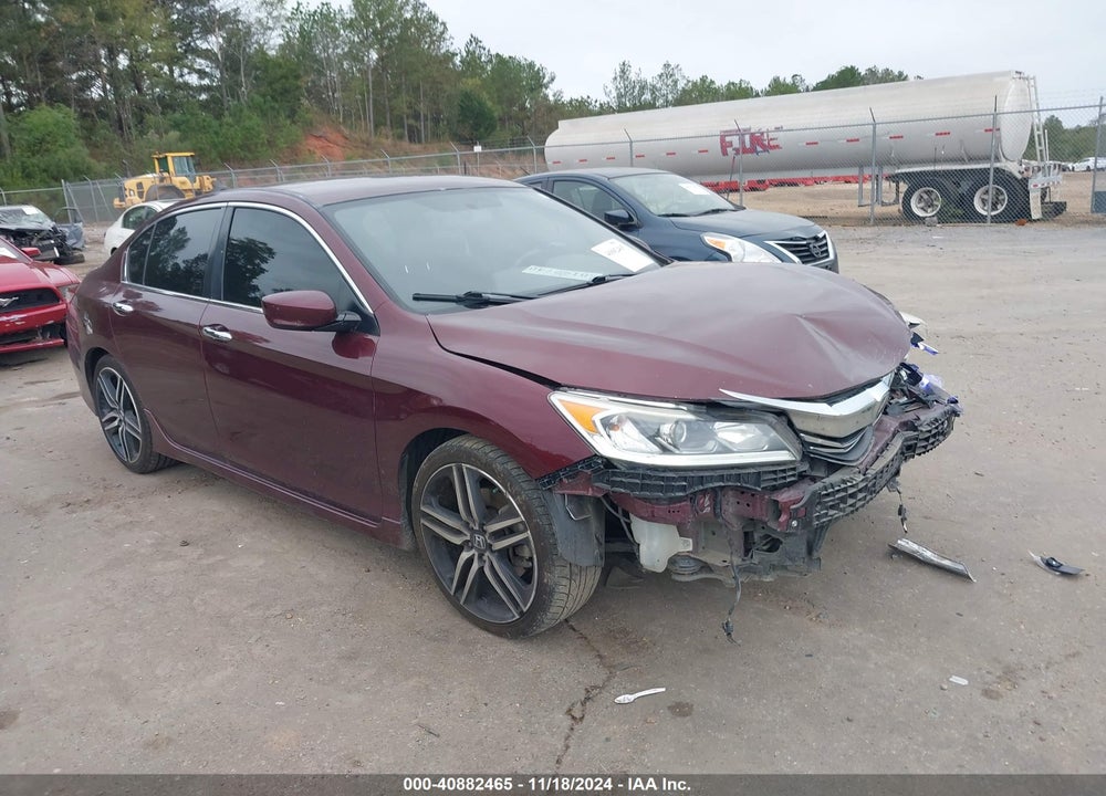 2017 HONDA ACCORD SPORT VIN: 1HGCR2F55HA217200