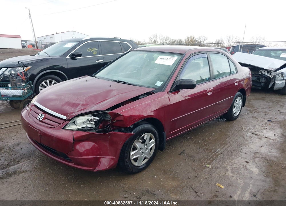 2003 HONDA CIVIC VIN: 2HGES16553H553138