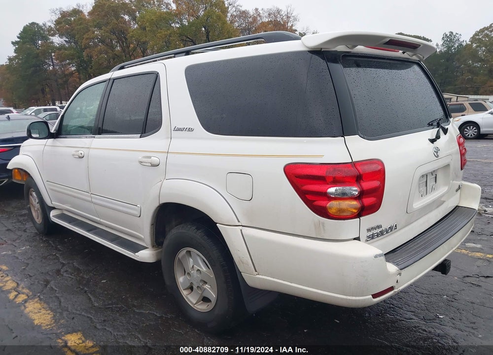 2001 TOYOTA SEQUOIA LIMITED V8 VIN: 5TDZT38AX1S011244