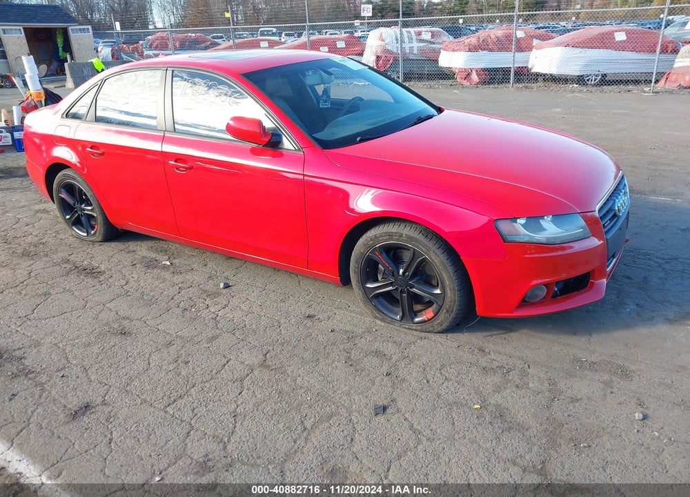 2012 AUDI A4 2.0T PREMIUM VIN: WAUBFAFL3CA114634