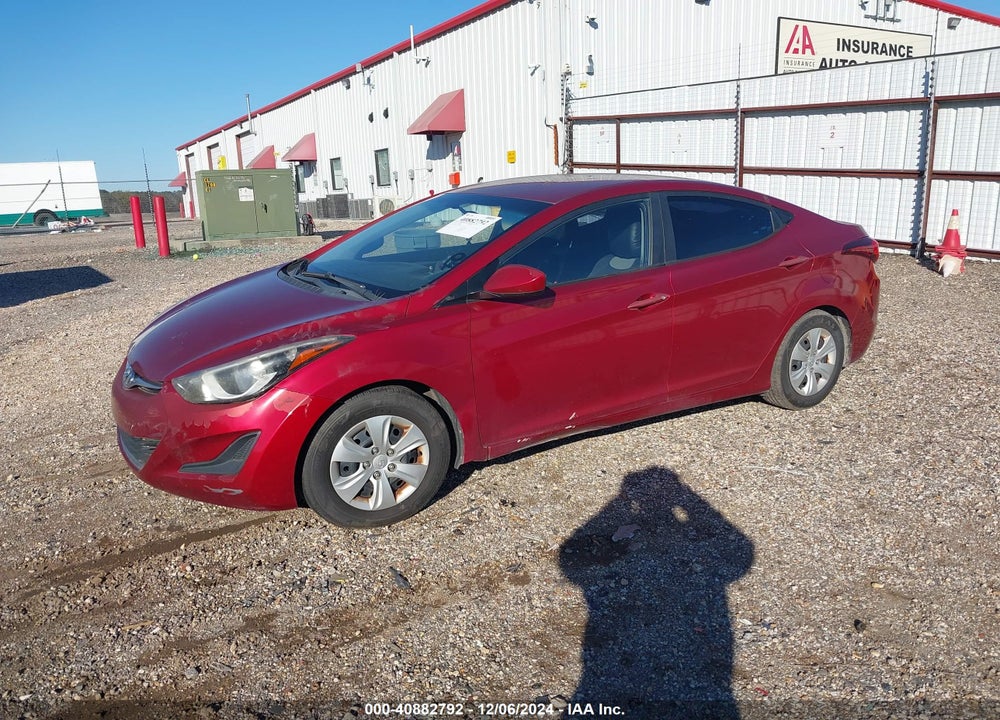 2016 HYUNDAI ELANTRA SE VIN: 5NPDH4AEXGH666694