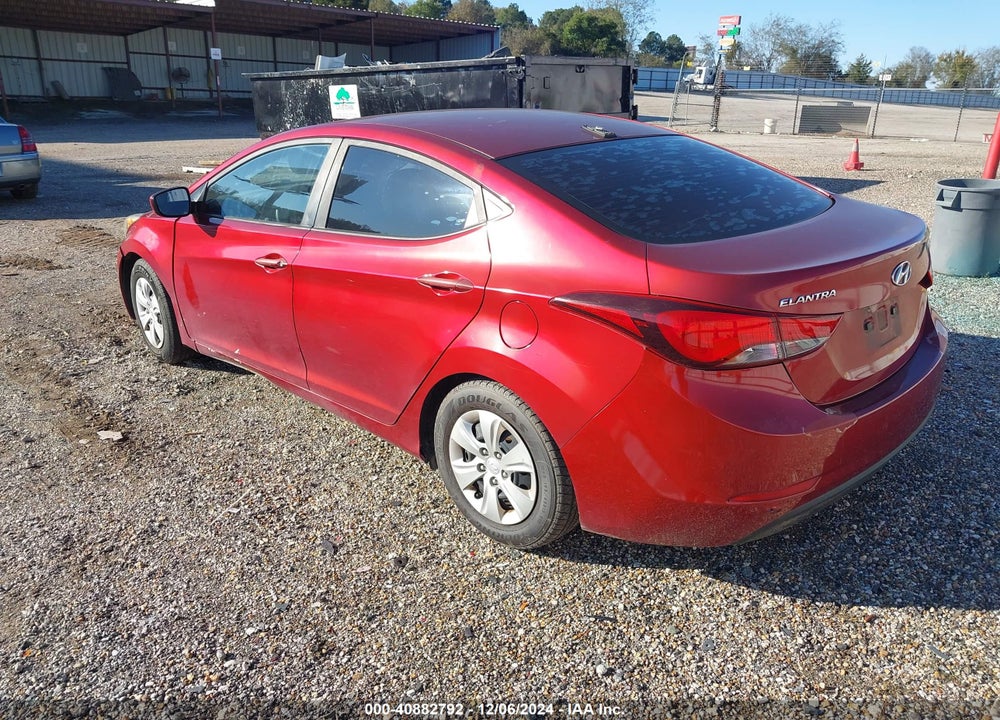 2016 HYUNDAI ELANTRA SE VIN: 5NPDH4AEXGH666694