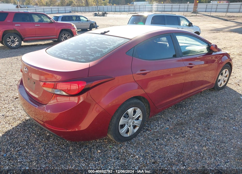 2016 HYUNDAI ELANTRA SE VIN: 5NPDH4AEXGH666694