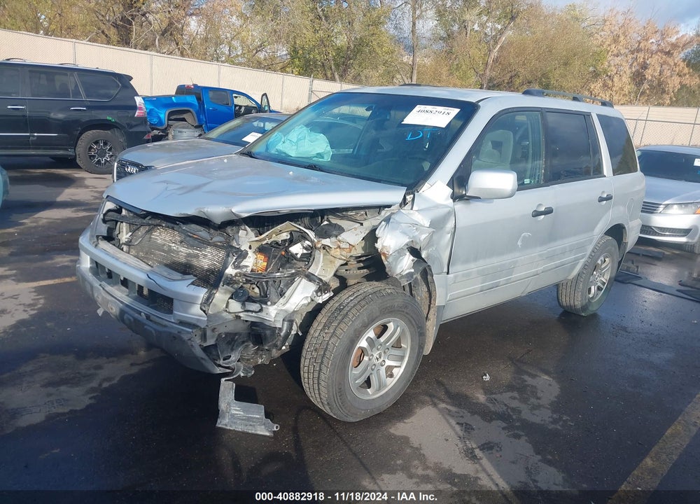 2003 HONDA PILOT EX VIN: 2HKYF18423H566523
