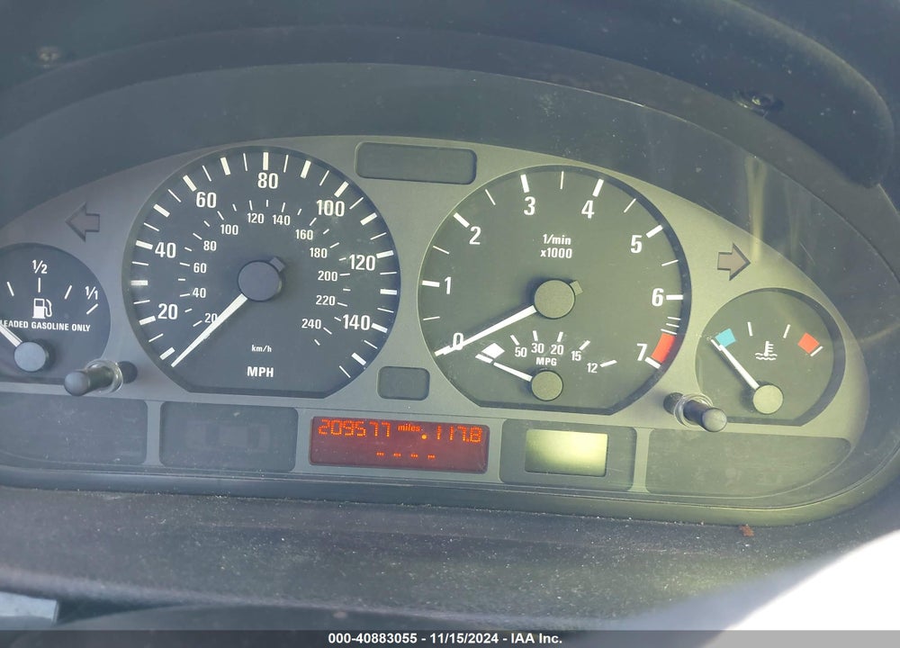 2000 BMW 323CI VIN: WBABM3344YJN65044