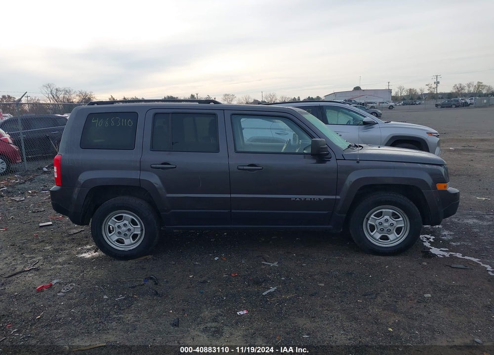 2016 JEEP PATRIOT SPORT VIN: 1C4NJRBB6GD501368