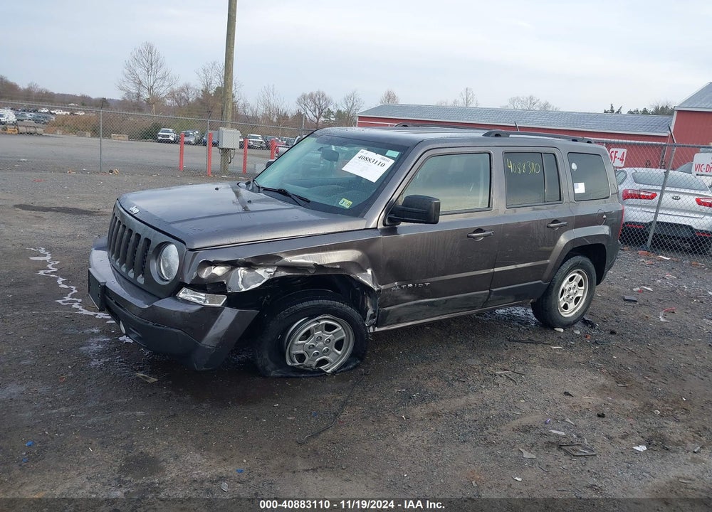 2016 JEEP PATRIOT SPORT VIN: 1C4NJRBB6GD501368