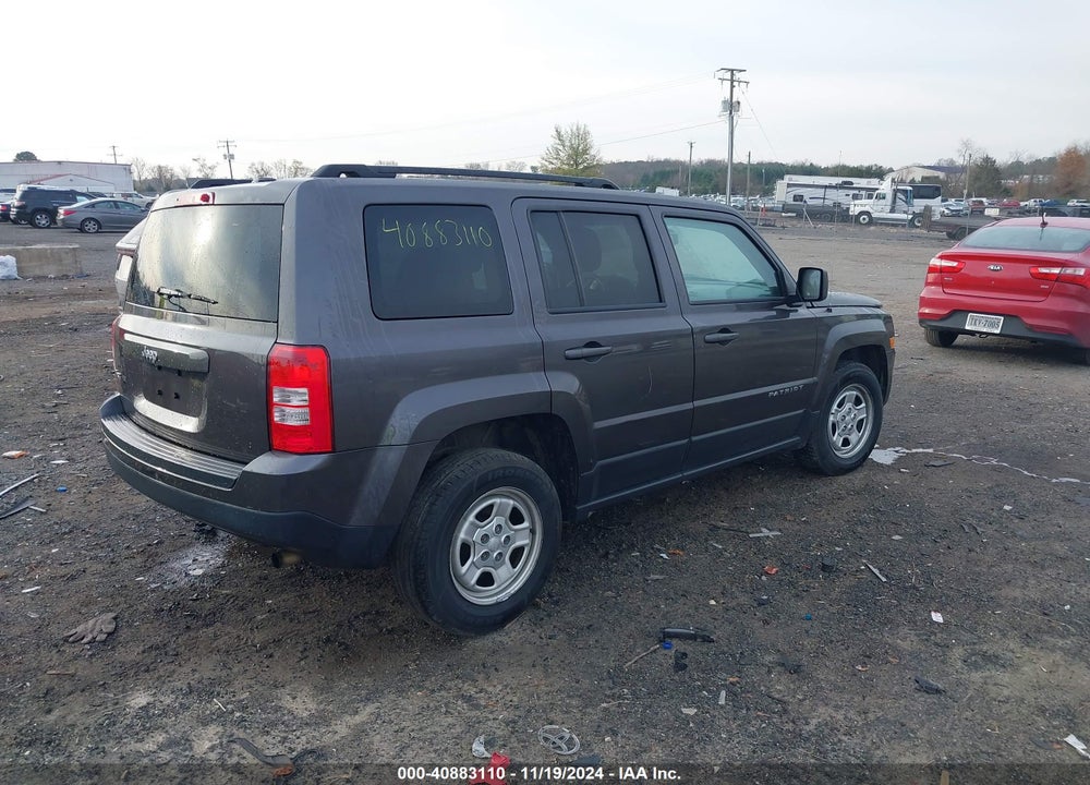 2016 JEEP PATRIOT SPORT VIN: 1C4NJRBB6GD501368