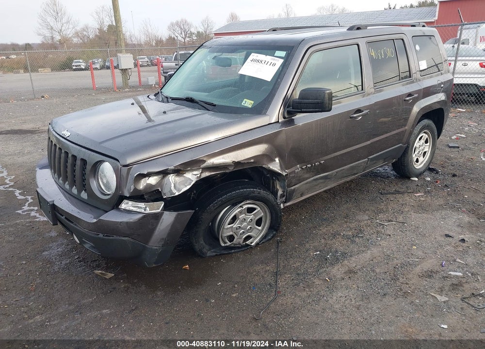 2016 JEEP PATRIOT SPORT VIN: 1C4NJRBB6GD501368