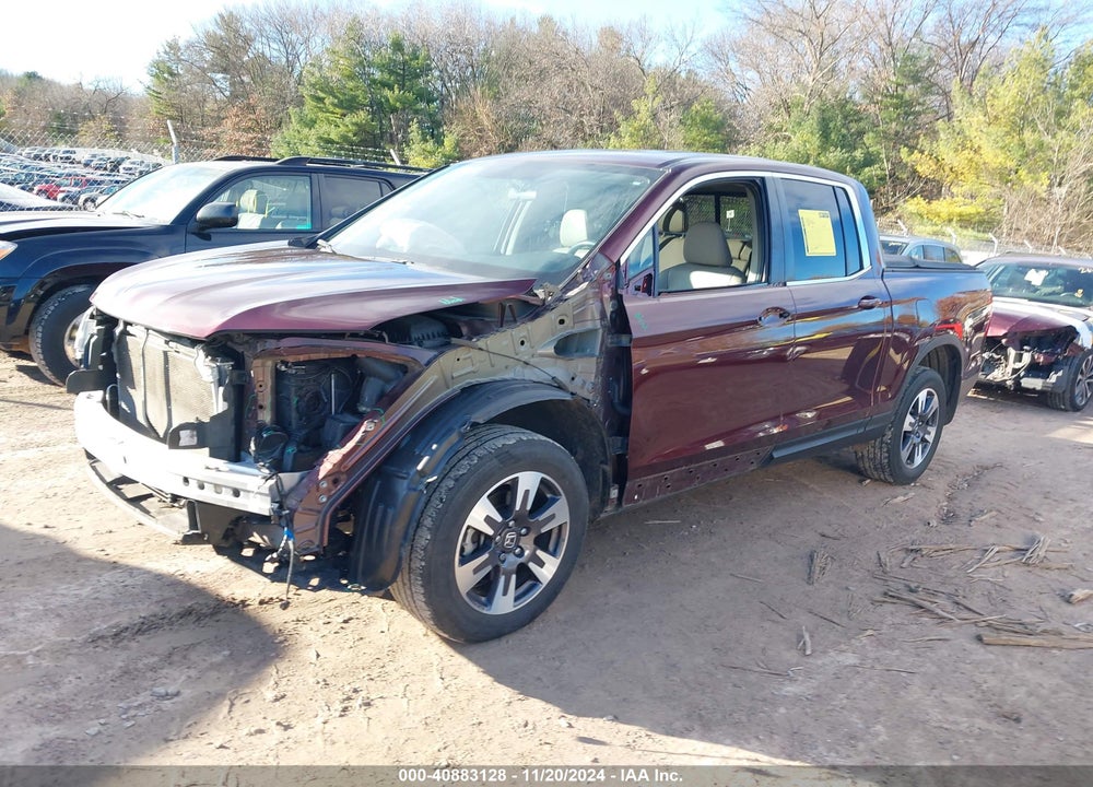 2019 HONDA RIDGELINE RTL VIN: 5FPYK3F58KB012183