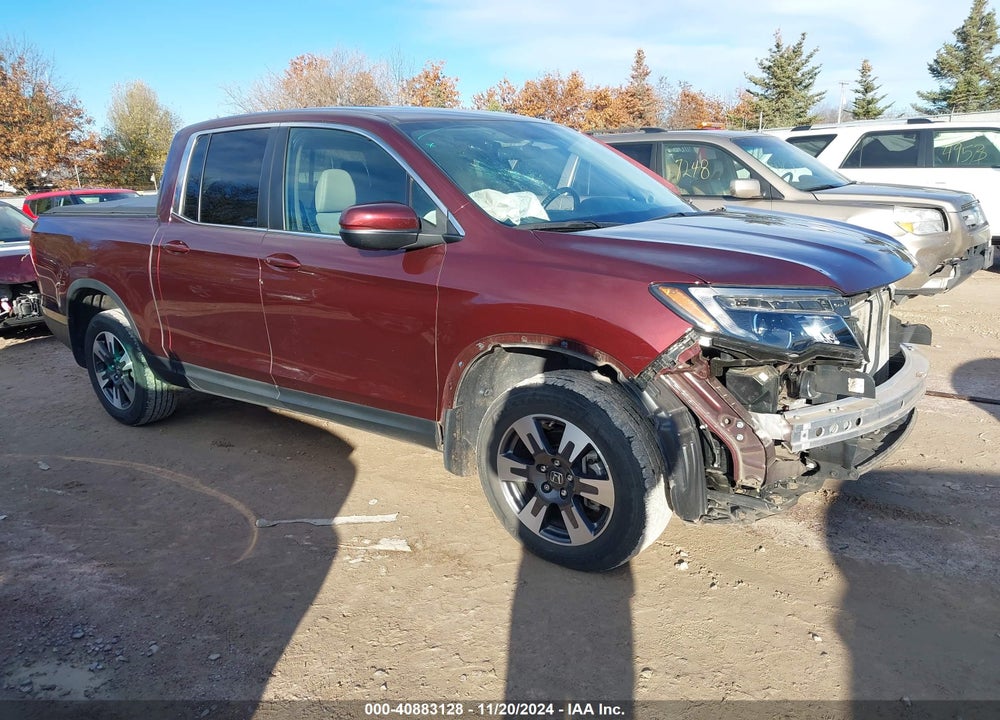 2019 HONDA RIDGELINE RTL VIN: 5FPYK3F58KB012183