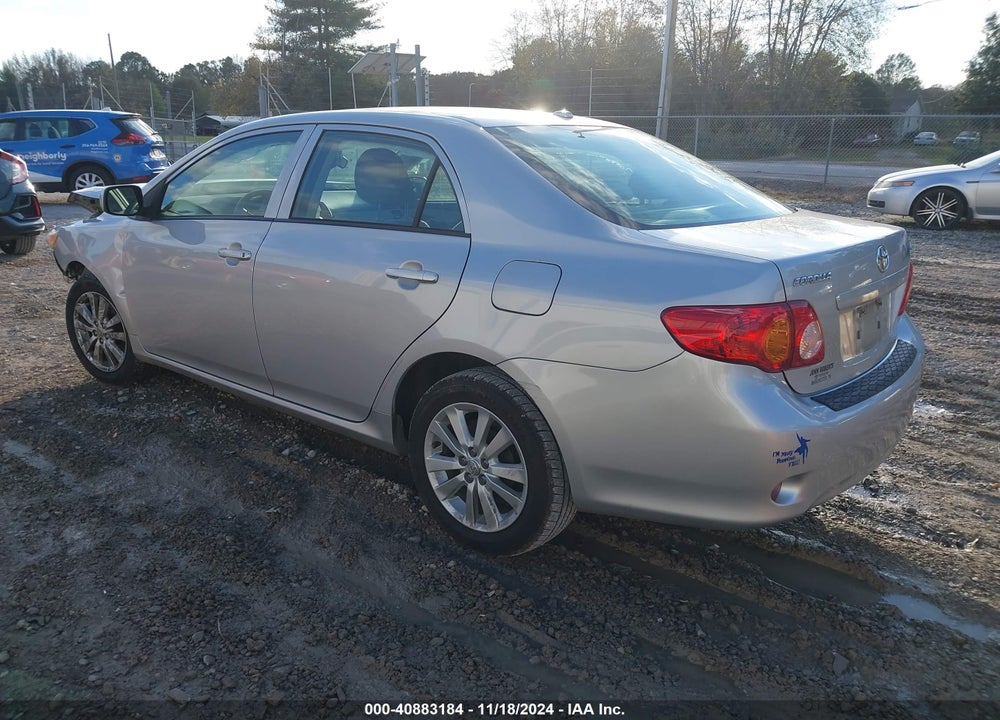 2009 TOYOTA COROLLA LE VIN: 2T1BU40E39C121088