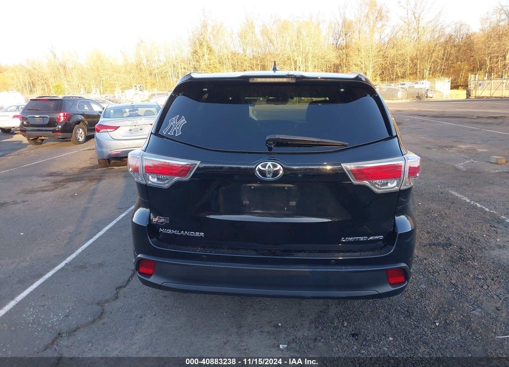 2016 TOYOTA HIGHLANDER LIMITED PLATINUM V6 VIN: 5TDDKRFH7GS321005