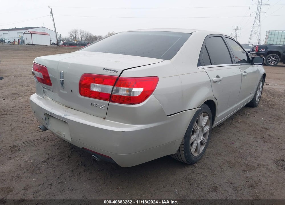 2007 LINCOLN MKZ VIN: 3LNHM26T37R659880