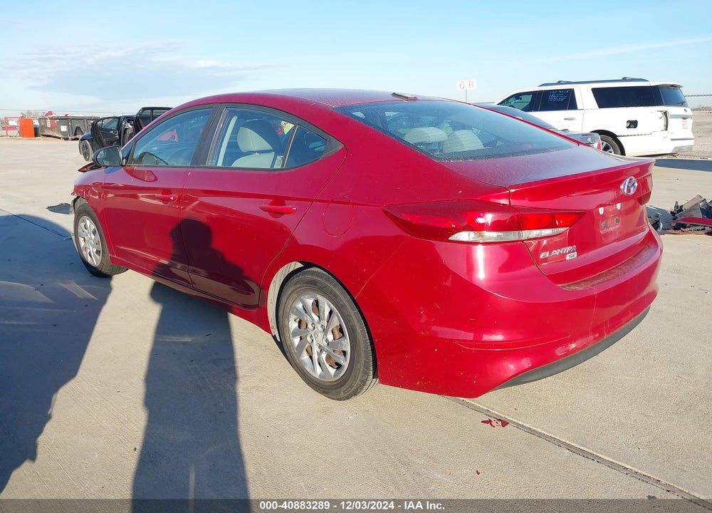 2017 HYUNDAI ELANTRA SE VIN: KMHD74LF9HU117869