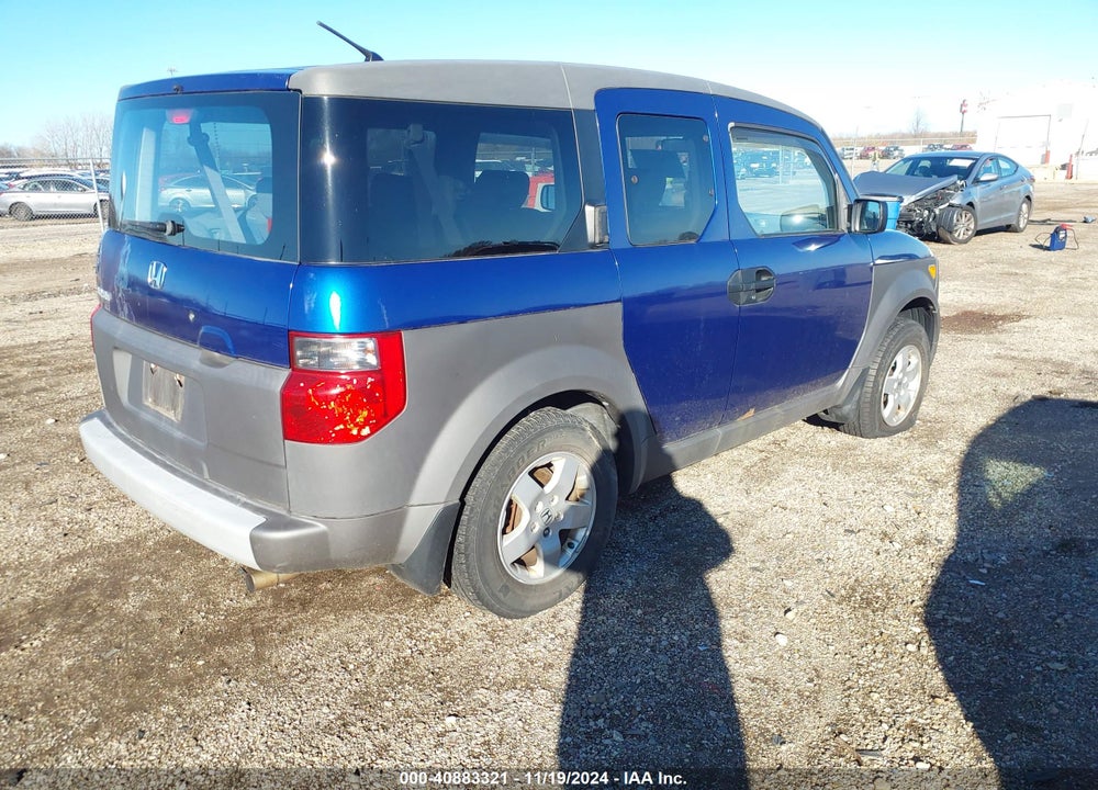 2004 HONDA ELEMENT EX VIN: 5J6YH28534L031975