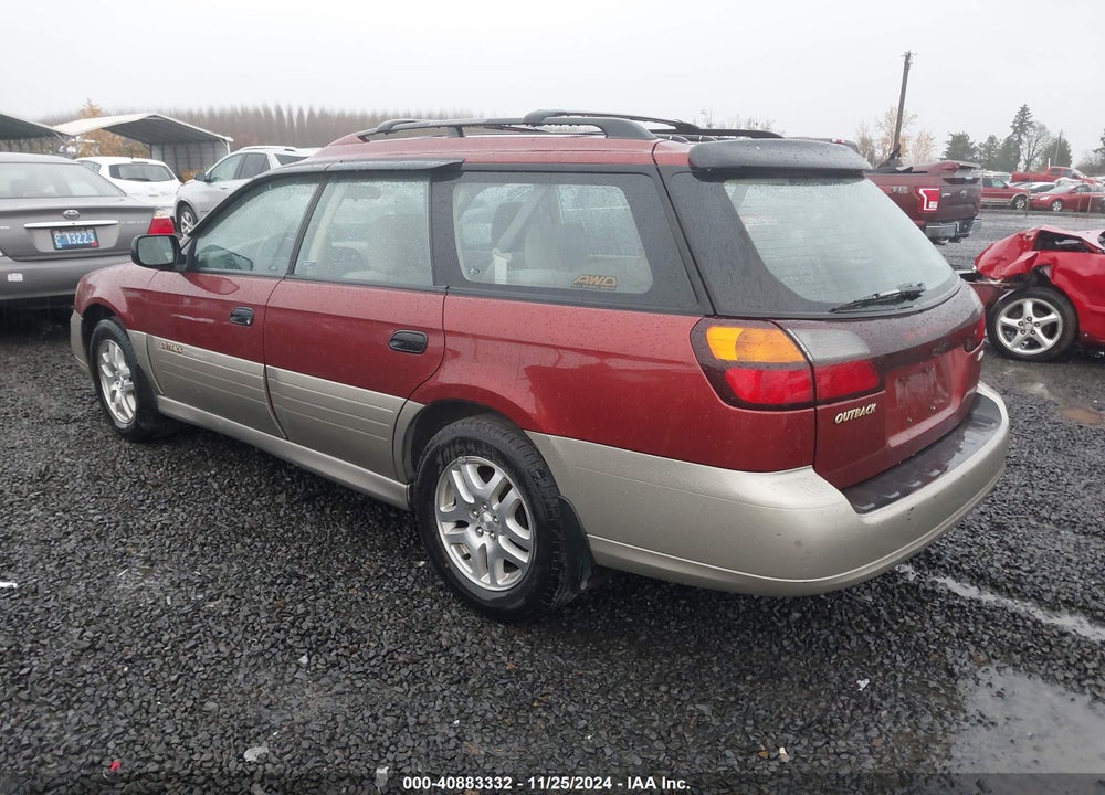 2002 SUBARU OUTBACK VIN: 4S3BH675327648612