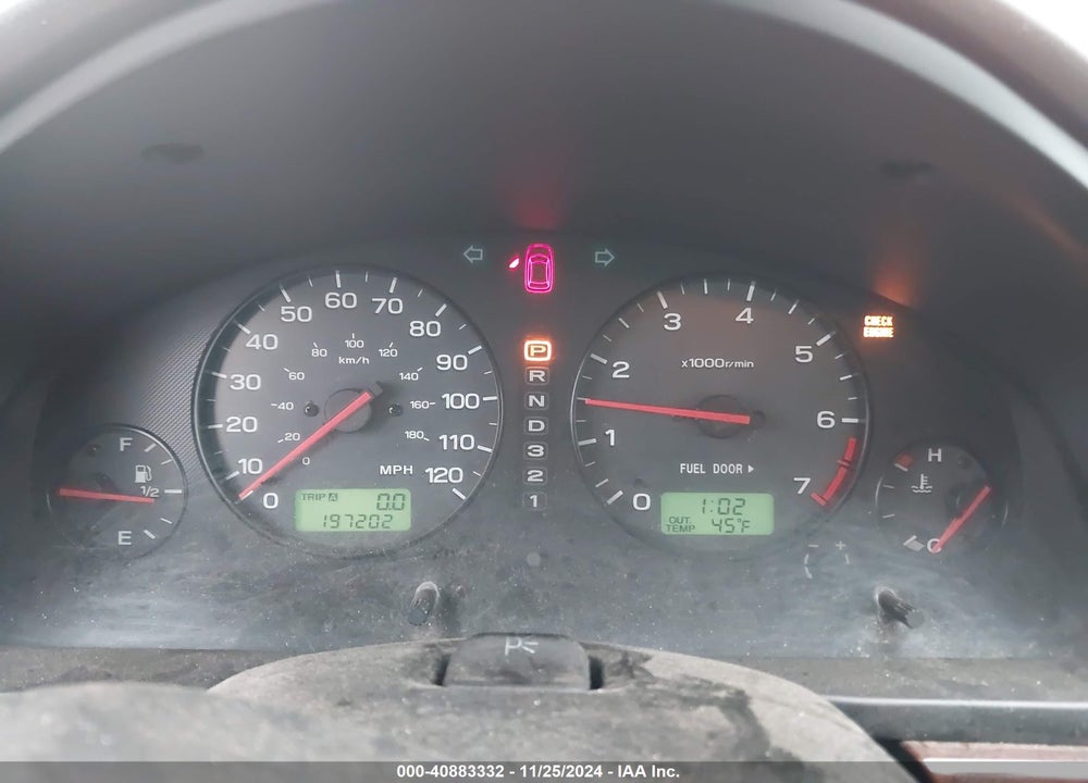 2002 SUBARU OUTBACK VIN: 4S3BH675327648612