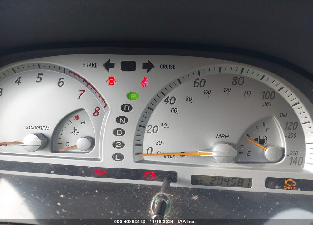 2002 TOYOTA CAMRY SE V6 VIN: JTDBF30K620001084