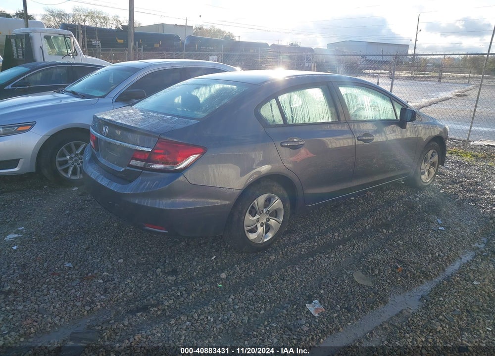 2014 HONDA CIVIC LX VIN: 19XFB2F51EE203383