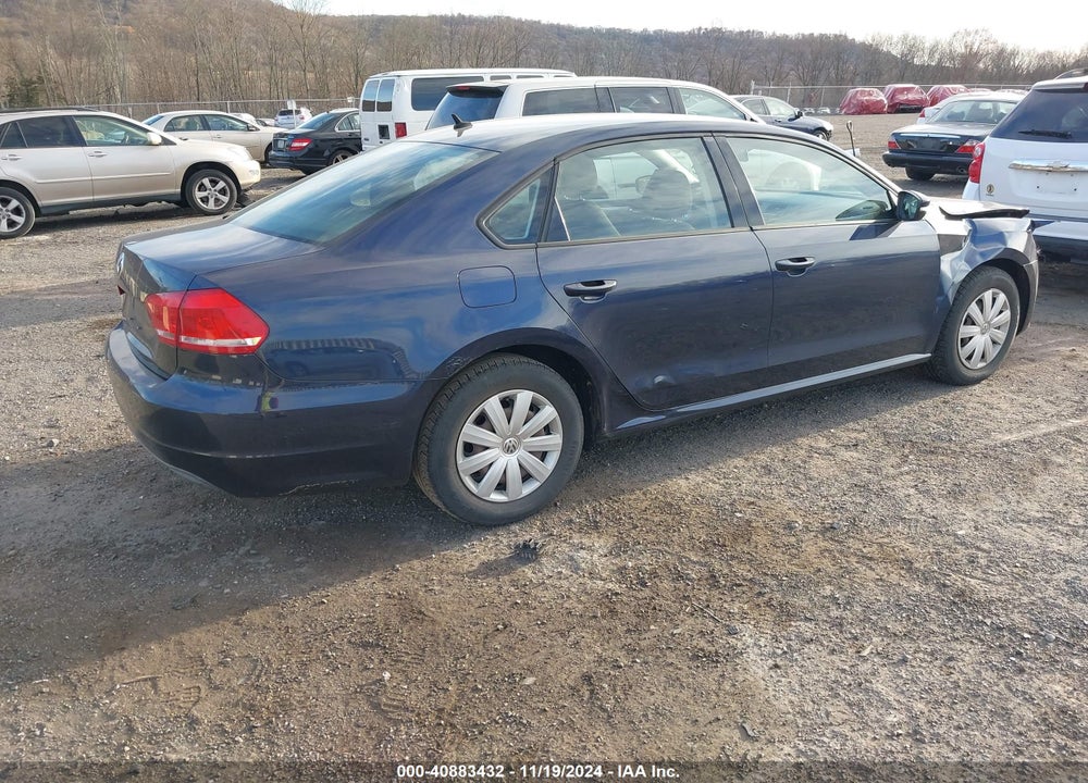 2013 VOLKSWAGEN PASSAT 2.5L S VIN: 1VWAP7A30DC020378