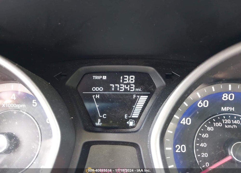 2013 HYUNDAI ELANTRA GLS VIN: KMHDH4AE8DU996699