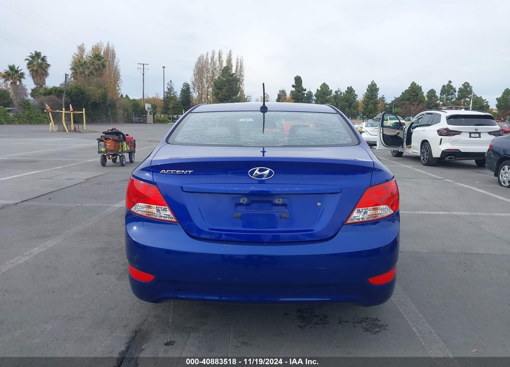 2012 HYUNDAI ACCENT GLS VIN: KMHCU4AE9CU226453