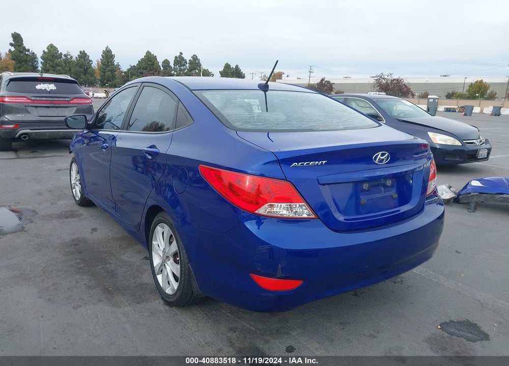 2012 HYUNDAI ACCENT GLS VIN: KMHCU4AE9CU226453